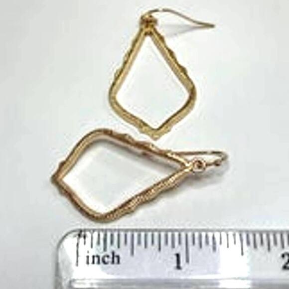 NEW Earrings Kendra Scott Sophee Drop Dangle Gold Tone Jewelry AU30 - Picture 3 of 3